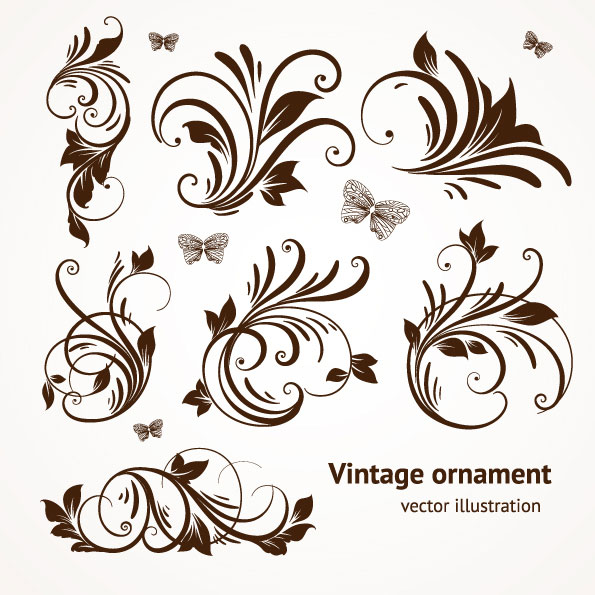 欧式经典花纹花边03&mdash;&mdash;矢量素材