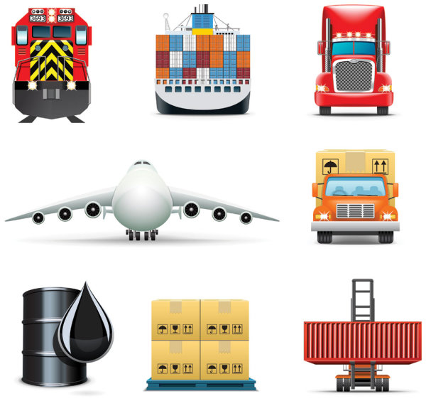 精致货运图标01&mdash;&mdash;矢量素材