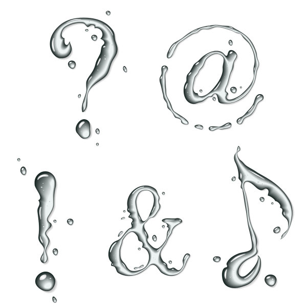 水形符号&mdash;&mdash;矢量素材