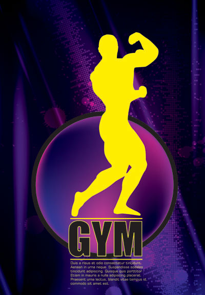 大力士剪影矢量素材-3