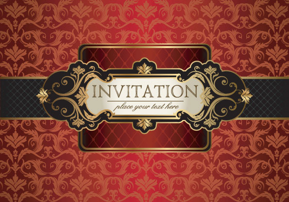 华丽丽的欧式花纹装饰图案矢量素材-5