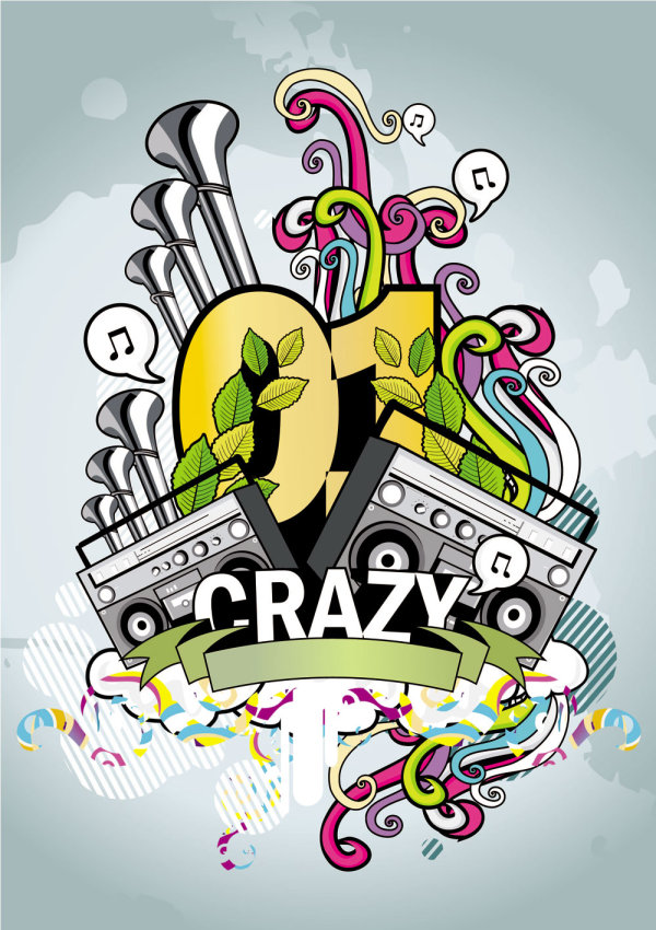 潮流音乐海报04——矢量素材