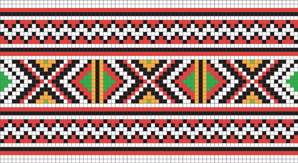 像素花纹矢量素材-4