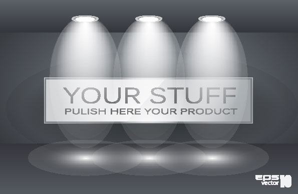 空间展示矢量素材-1