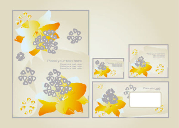 精美花纹名片模板03&mdash;&mdash;矢量素材
