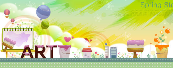 可爱卡通元素01&mdash;&mdash;矢量素材