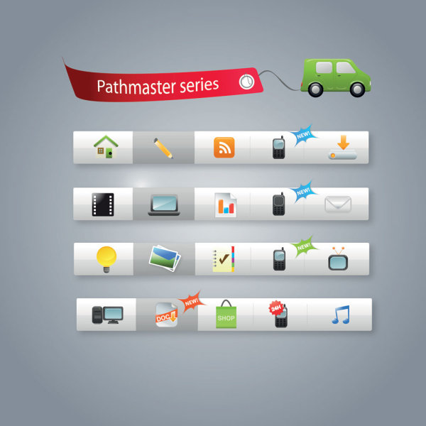 实用的网页设计工具包06&mdash;&mdash;矢量素材