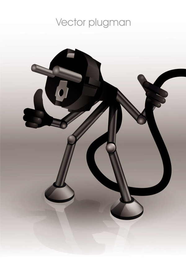 卡通插头04&mdash;&mdash;矢量素材