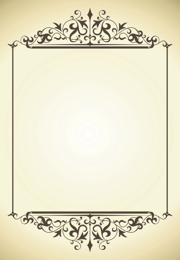 精美花纹花边05&mdash;&mdash;矢量素材