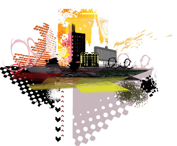 城市剪影05&mdash;&mdash;矢量素材