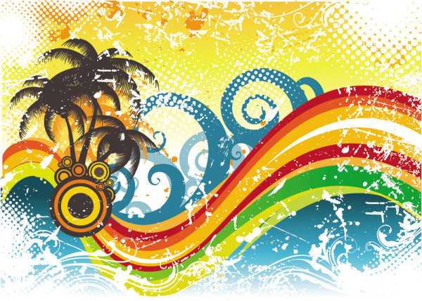 Wear dynamic trend pattern - vector