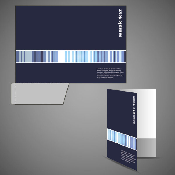 简洁的宣传包装袋02&mdash;&mdash;矢量素材