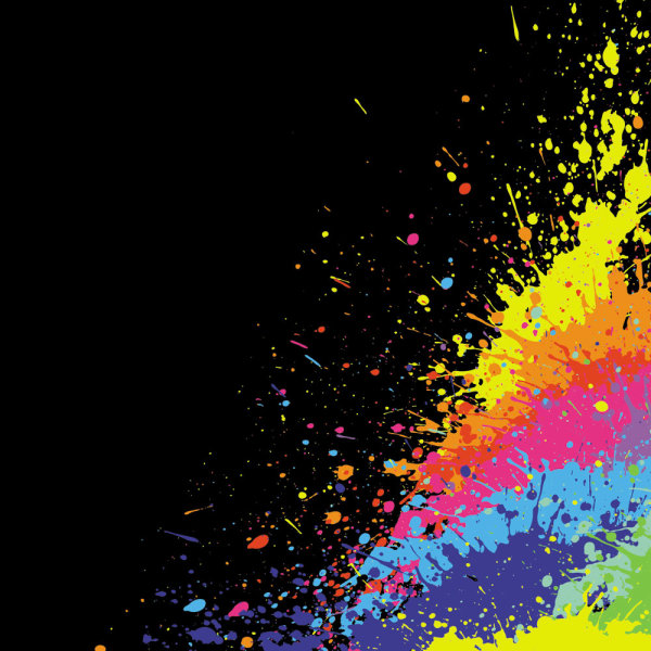 油漆溅特效04——矢量素材