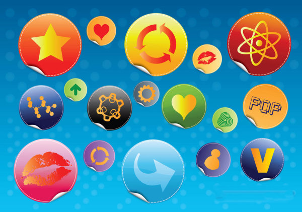 精美标签徽章——矢量素材