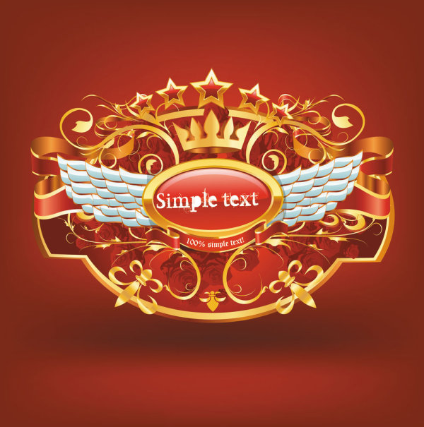 精美红色标签03&mdash;&mdash;矢量素材