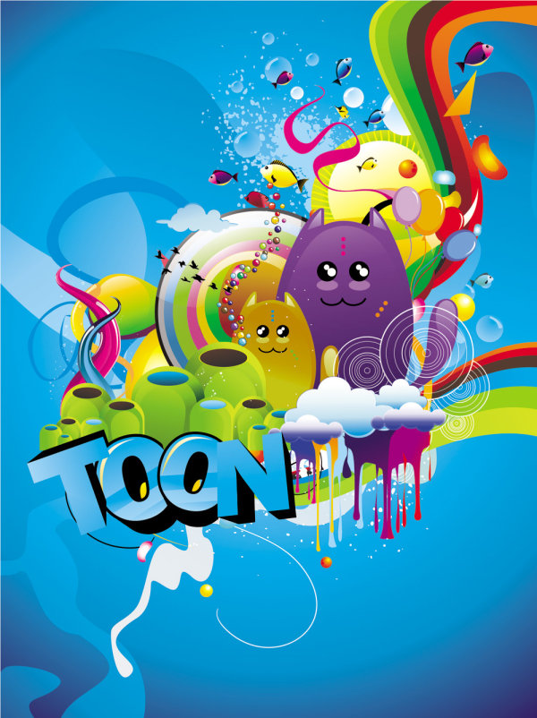 潮流插画03——矢量素材