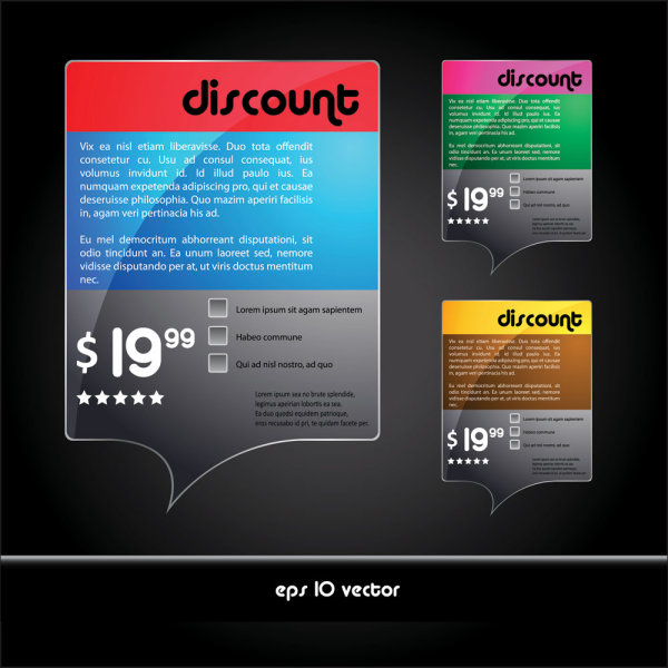 精美提示框01&mdash;&mdash;矢量素材