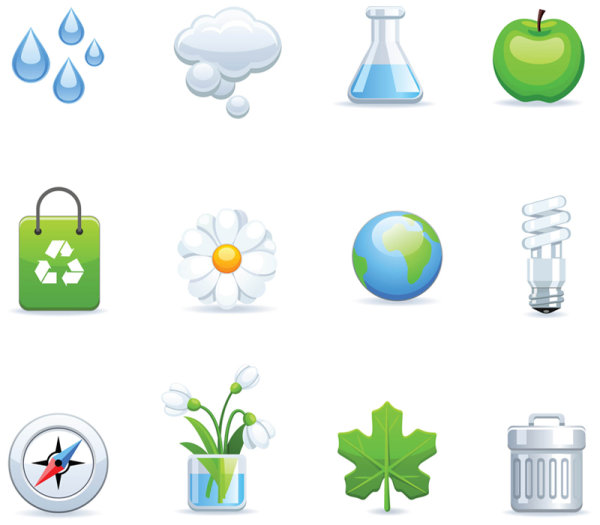 Environmental icon - vector material