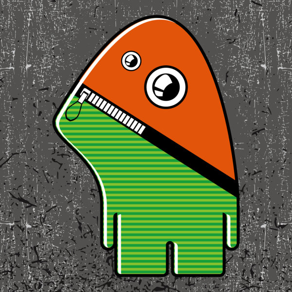 Cute Funny cartoon 04 - vector material