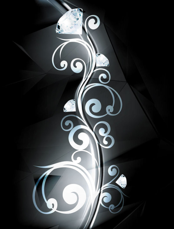 Dazzling diamonds 04 - vector material