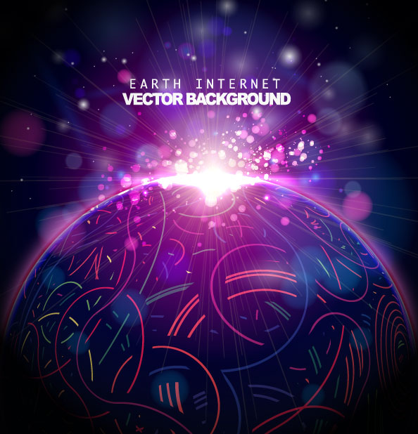 The trend of colorful background 04 - vector material