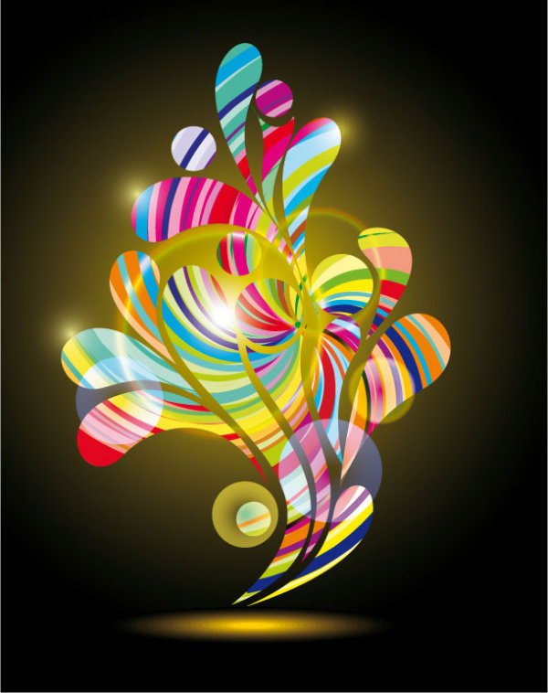 Fashion pattern background 03 - vector material