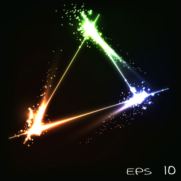 Bright stars background 02 - vector material