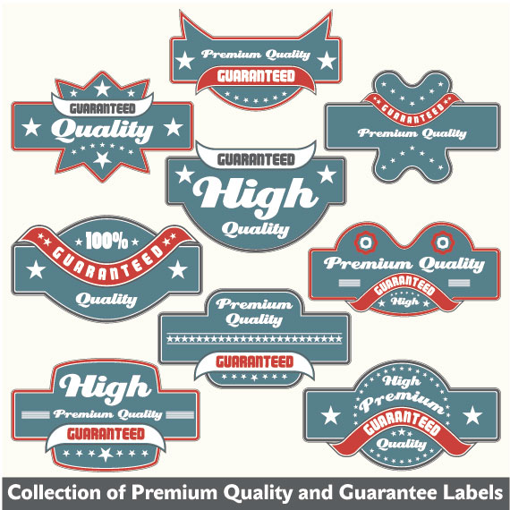 European-style label stickers 02 - vector material