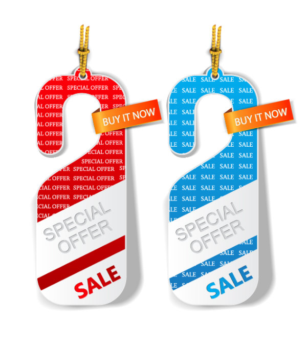 Classic labels tag 04 - vector material