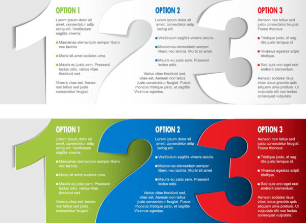 Creative labels stickers 01 - vector material