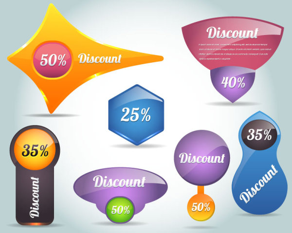 The Profiled creative icons - vector material