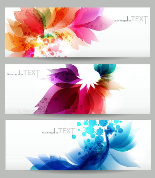 Brilliant dynamic banner 02 - vector material