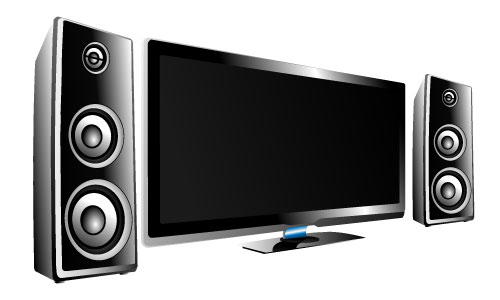 LED TV 06 - vector material