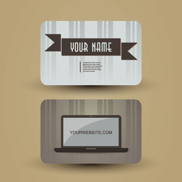 Retro card 04 - vector material