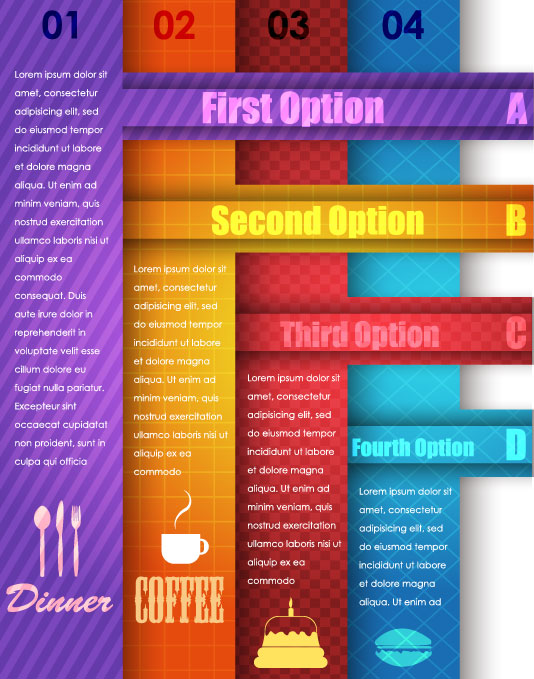 Trend template design 04 - vector material