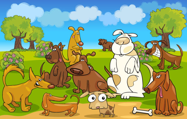 Cartoon animals 01 - vector material