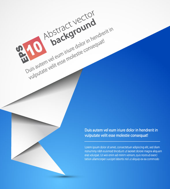 Trend origami background 01 - vector material