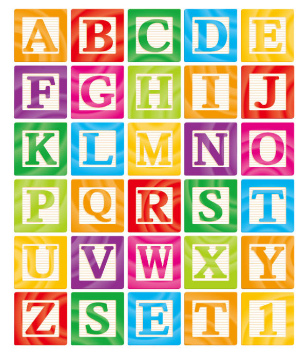 Creative alphabet design 11 - vector material