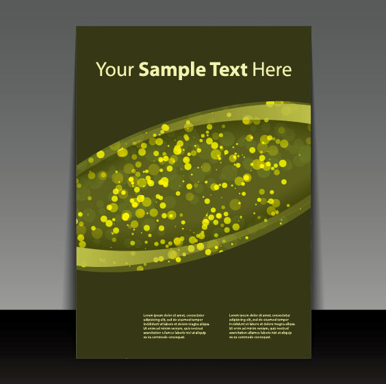 Beautifully cover template 02 - vector material