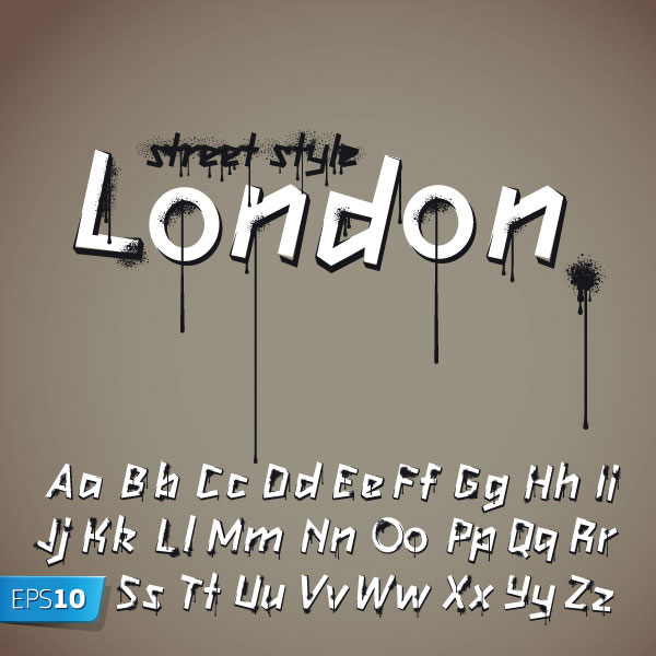 Cute word design vector material -3