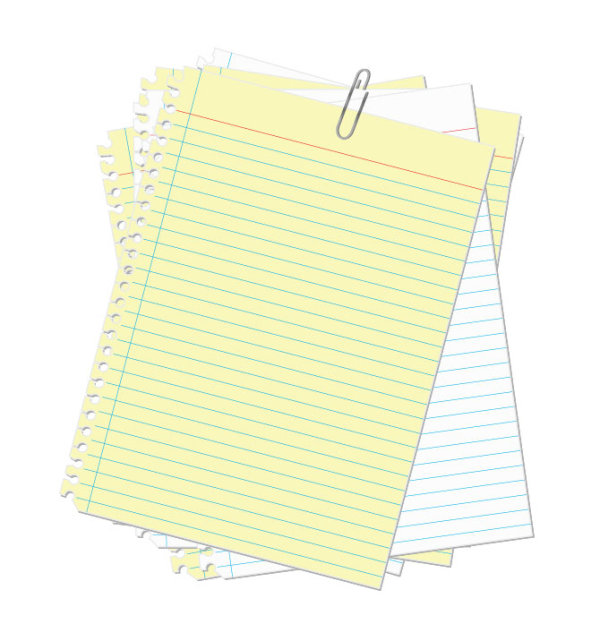 Fine paper notes 01 - vector material