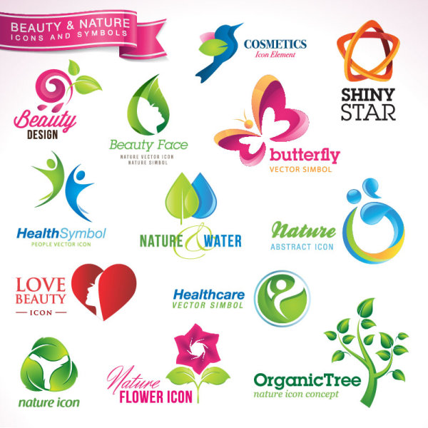 Beautiful icon design 01 - vector material