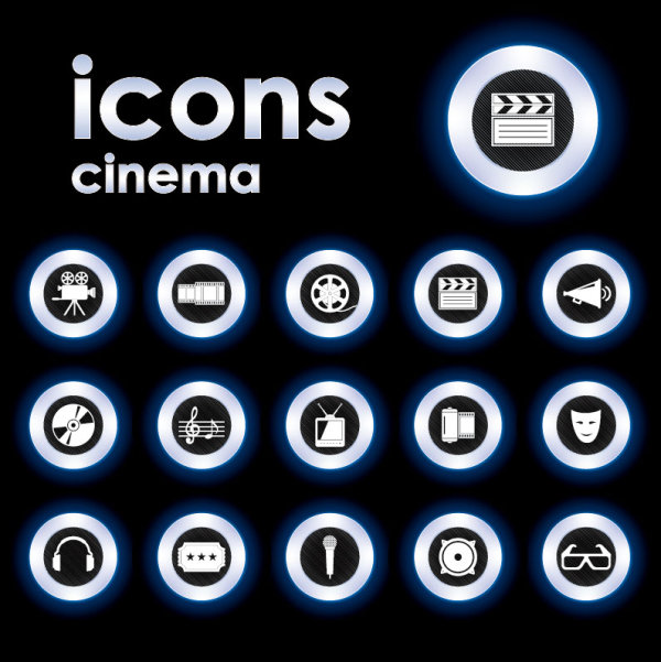 Trend circular icon 01 - vector material