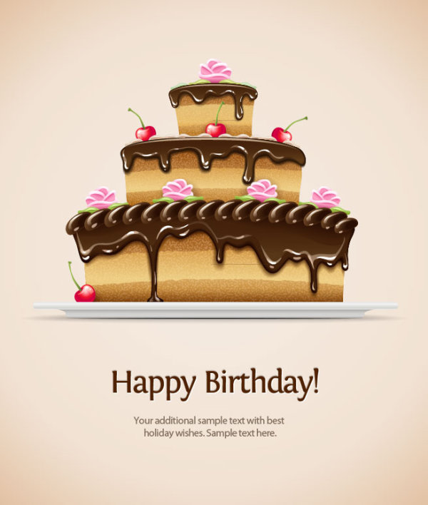 Birthday card 02 - vector material