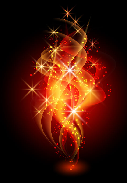 Colorful dynamic flow line background 03 - vector material