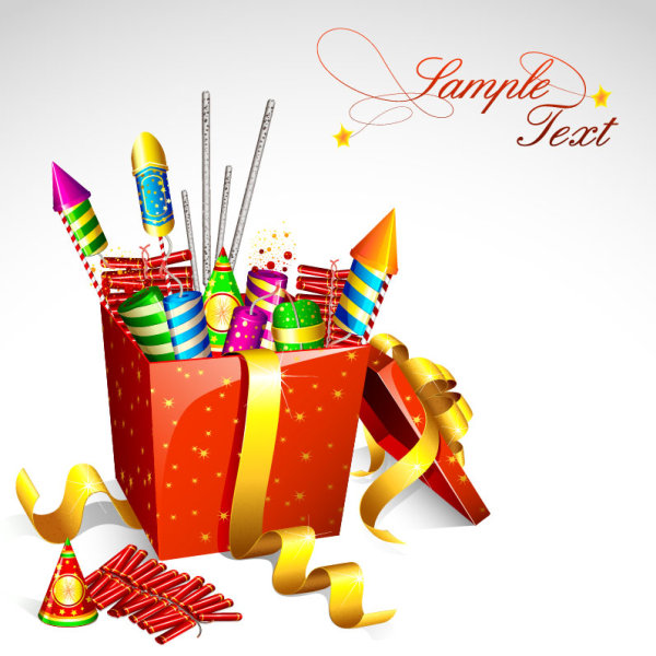 Fireworks 02 - vector material