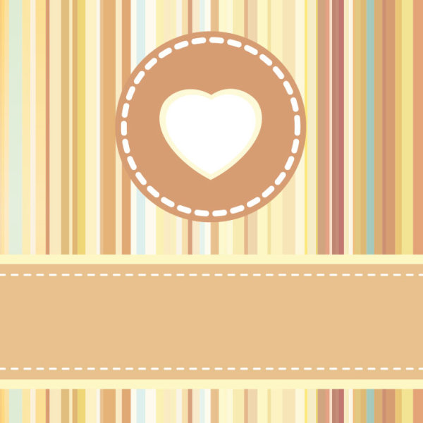 Cute cartoon background 01 - vector material