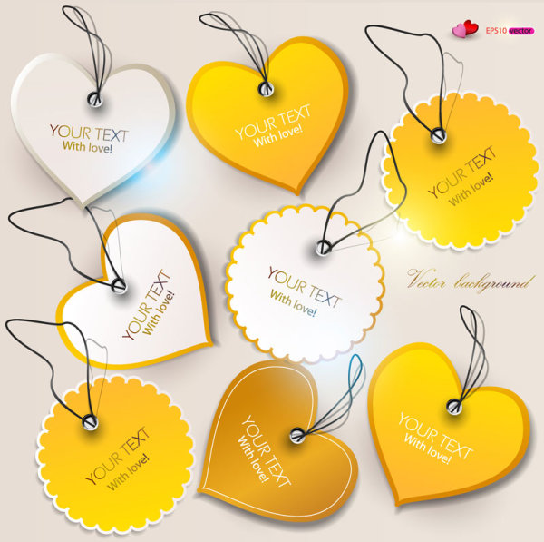 Beautifully label 02 - vector material