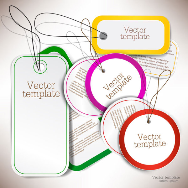Beautifully label 17 - vector material