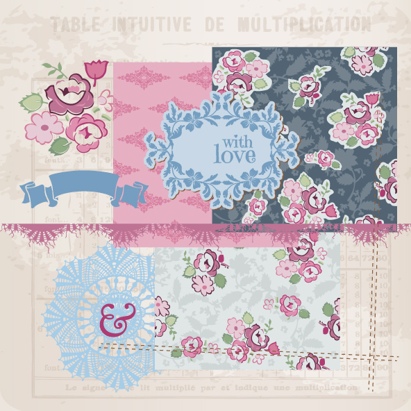 Classics label stickers 04 - vector material